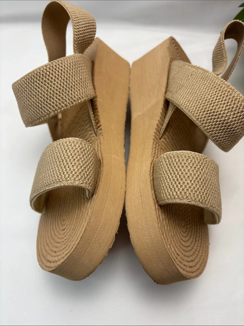 Fashion‎ Women’s 40 Beige Wedge Sandals - Comfortable Summer Platform #420